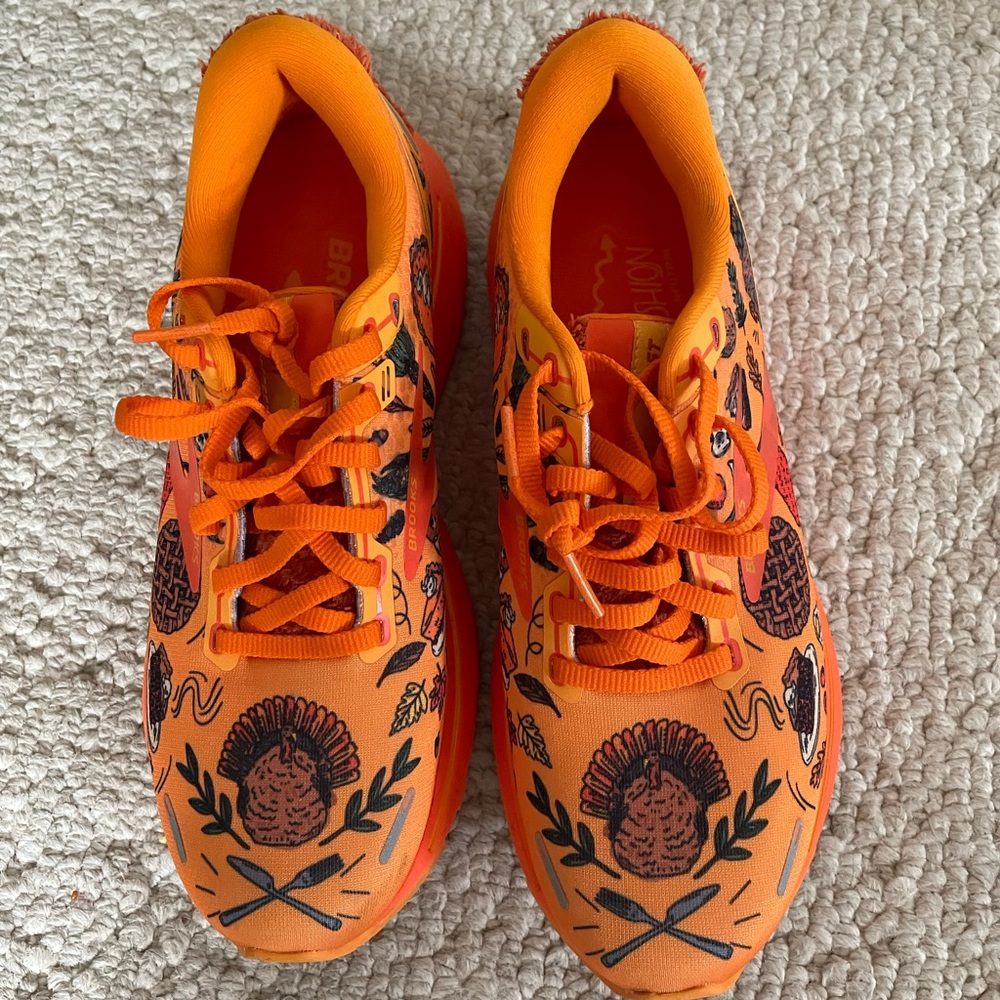 Brooks Ghost sneaker. Thanksgiving theme
